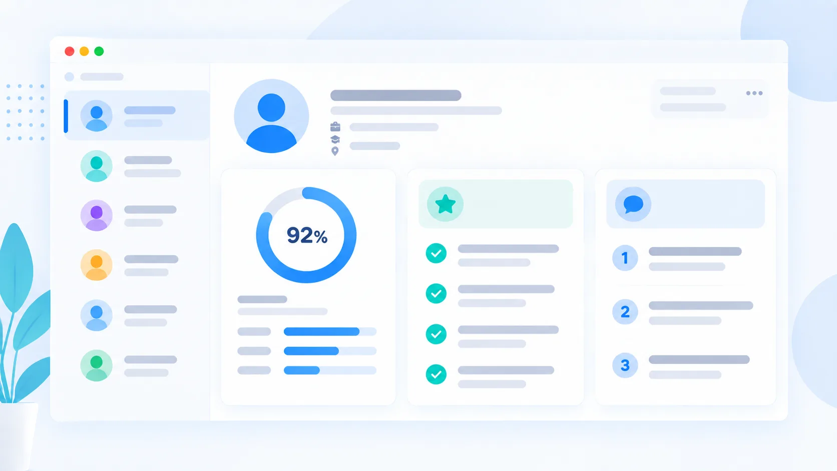 CV analysis score breakdown showing job fit and candidate strengths