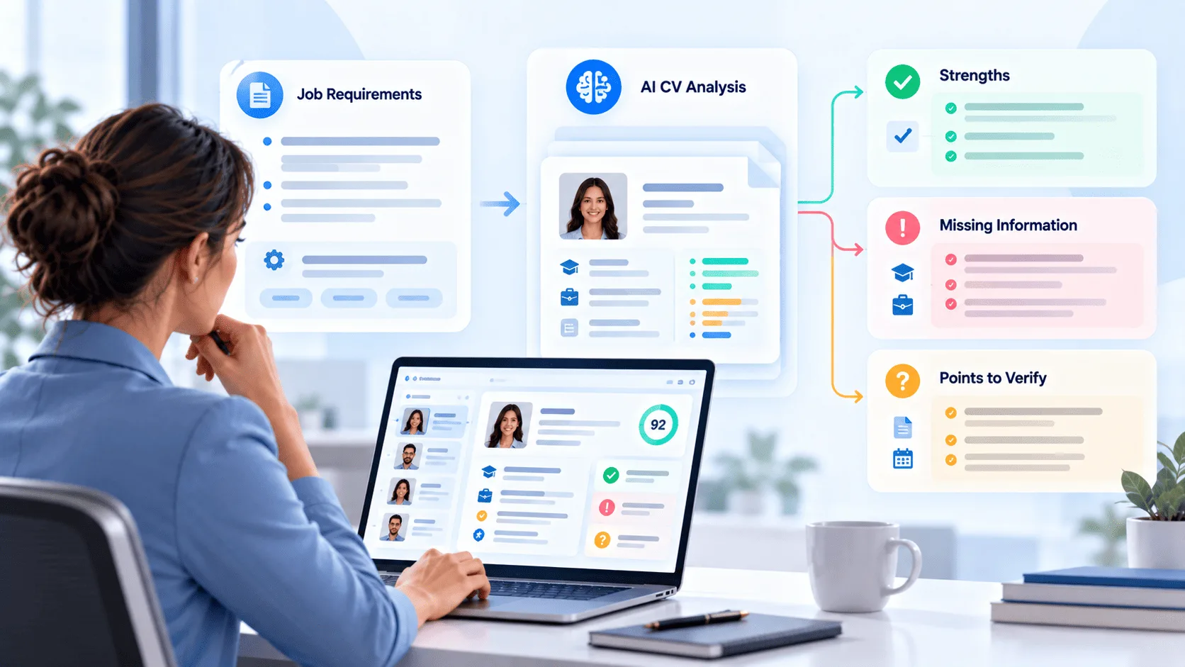 Tableau de bord RH et analyse CV IA